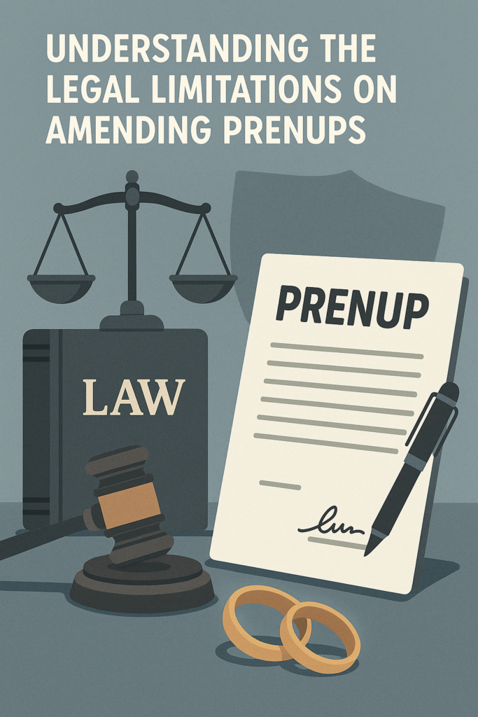 Prenup Amendment Challenges