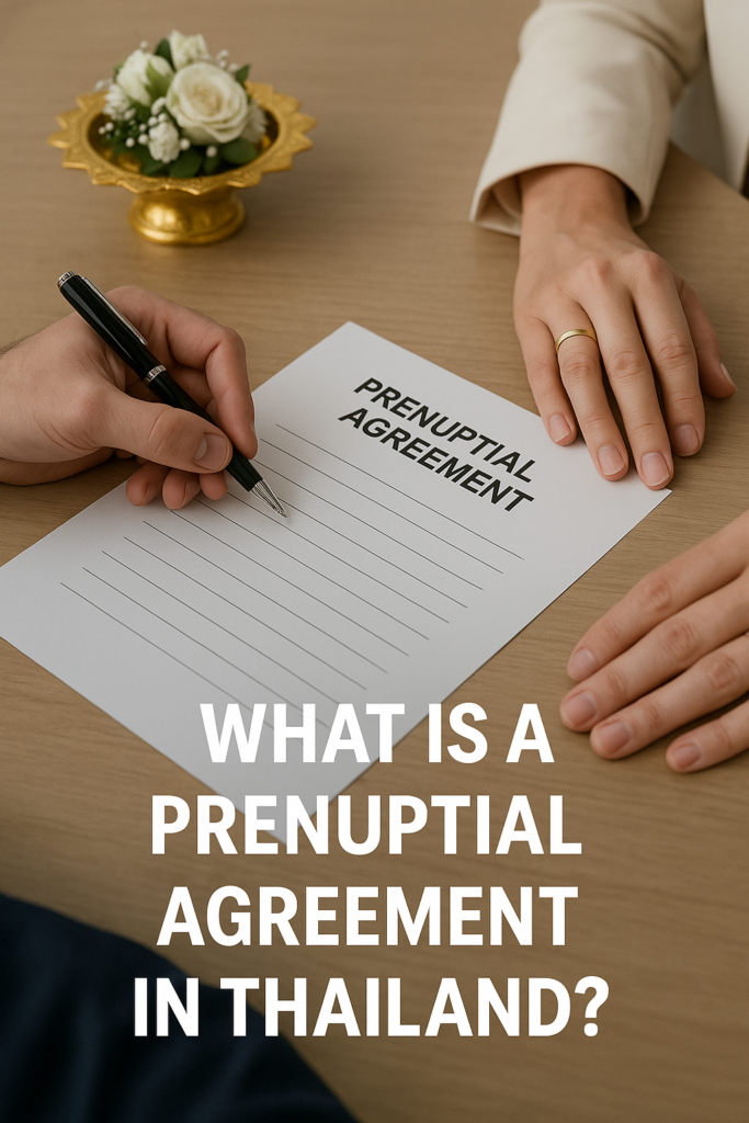 What Is a Prenuptial Agreement in Thailand