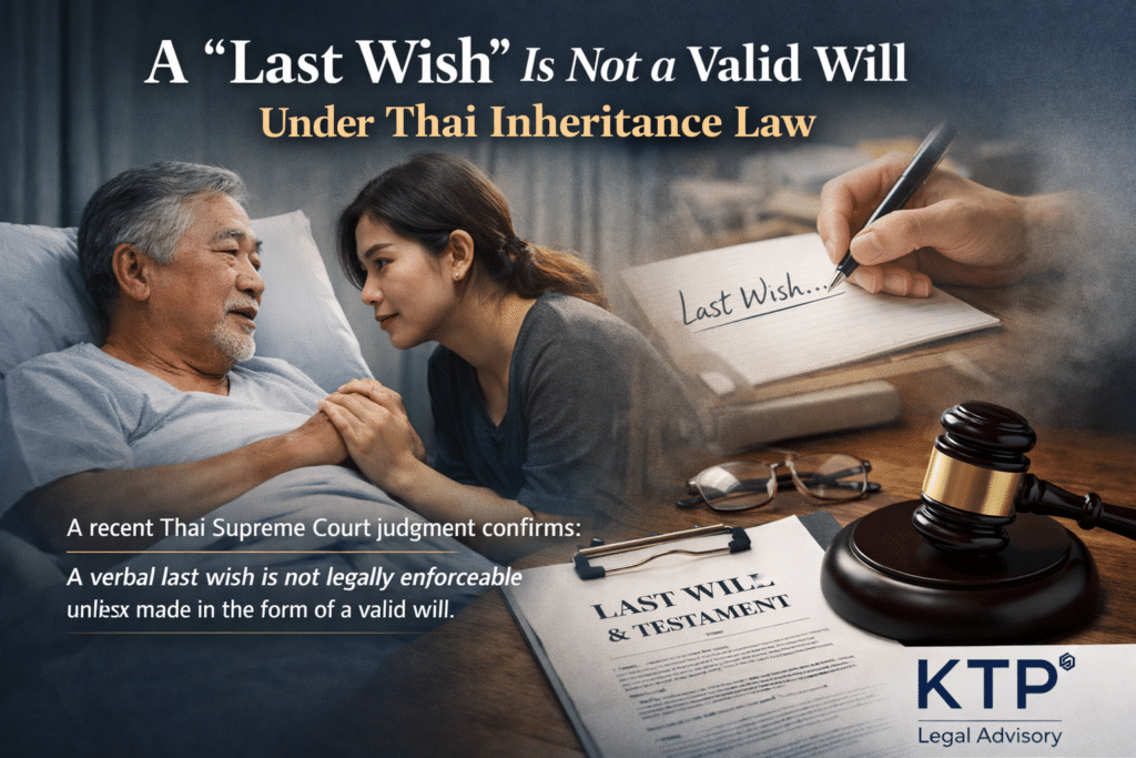 A Last Wish Is Not a Valid Will